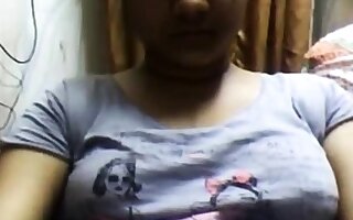 Bangla desi Dhaka girl Sumia above Webcam
